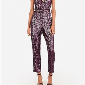 Express sequin jump suit